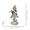 6 Inch Lord Krishna Brass statue for Home temple